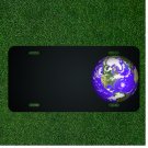 Custom Personalized License Plate With Add Names To Earth Planet Globe