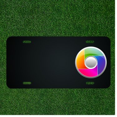 Custom Personalized License Plate With Add Names To Colors Glossy Pattern