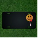 Custom Personalized License Plate With Add Names To Candy Lollipop Smiley