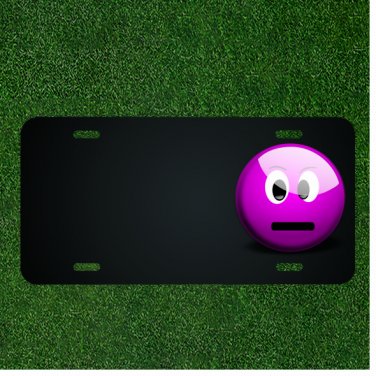 Custom Personalized License Plate With Add Names To Smiley Emoticon Smilies