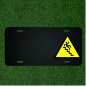 Custom Personalized License Plate With Add Names To Stairs Caution Hazard