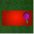 Custom Personalized License Plate With Add Names To Candy Lollipop Sweets