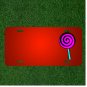 Custom Personalized License Plate With Add Names To Candy Lollipop Sweets