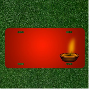 Custom Personalized License Plate With Add Names To Tealight Tea Candle