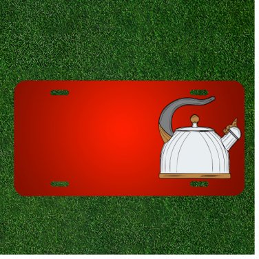 Custom Personalized License Plate With Add Names To Teapot Kettle Boiler