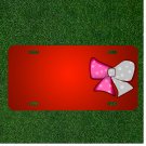 Custom Personalized License Plate With Add Names To Basketball Red Background