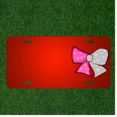 Custom Personalized License Plate With Add Names To Basketball Red Background