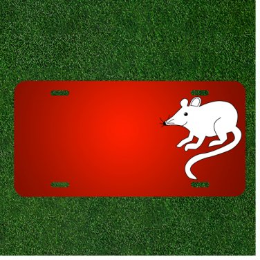 Custom Personalized License Plate With Add Names To Mouse Rodent Rat