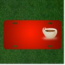 Custom Personalized License Plate With Add Names To Coffee Cappuccino Beverage