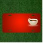 Custom Personalized License Plate With Add Names To Coffee Cappuccino Beverage