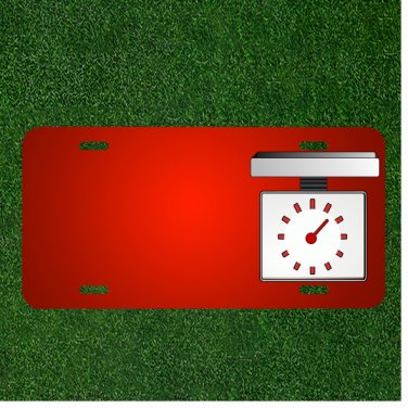 Custom Personalized License Plate With Add Names To Scales Kitchen Scales