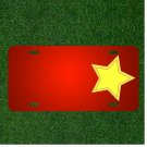 Custom Personalized License Plate With Add Names To Stars Shapes Yellow