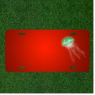 Custom Personalized License Plate With Add Names To Jellyfish Sea Green