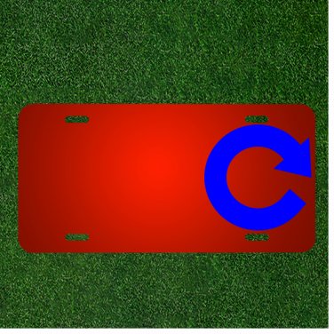Custom Personalized License Plate With Add Names To Refresh Update Icon