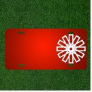 Custom Personalized License Plate With Add Names To Patterns Shapes White