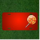 Custom Personalized License Plate With Add Names To Lollipop Candy Sweet