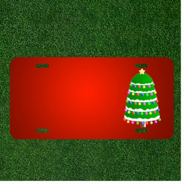 Custom Personalized License Plate With Add Names To Christmas Tree Christmas