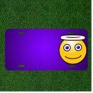 Custom Personalized License Plate With Add Names To Smiley Angel Symbol