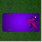 Custom Personalized License Plate With Add Names To Badminton Player Racket