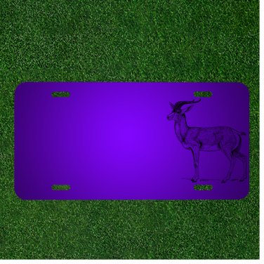 Custom Personalized License Plate With Add Names To Antelope Standing Gazing