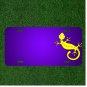Custom Personalized License Plate With Add Names To Gecko Yellow Lizard