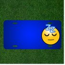 Custom Personalized License Plate With Add Names To Sleep Sleeping Emoticons