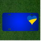 Custom Personalized License Plate With Add Names To Love Flag Heart