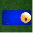Custom Personalized License Plate With Add Names To Emoticon Smiley Tired