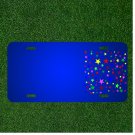Custom Personalized License Plate With Add Names To Stars Pattern Background