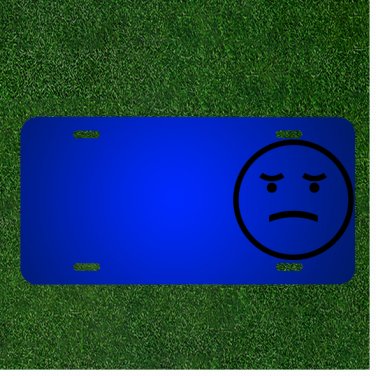 Custom Personalized License Plate With Add Names To Comic Depressed Despondent