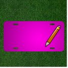 Custom Personalized Car License Plate With Add Names To Pencil Stationery