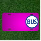 Custom Personalized Car License Plate With Add Names To Bus Transportation