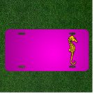 Custom Personalized Car License Plate With Add Names To Seahorse Yellow