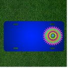 Custom Personalized License Plate With Add Names To Starburst Sunburst