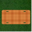 Custom Personalized License Plate Tag With Amazing Ginger Background Add Names