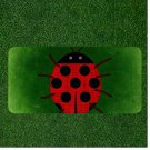 Custom Personalized License Plate Auto Tag With Red Polka Dotted Lady Bug