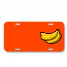 Bananas Food Fruit Yellow Bananas On License Plate Car Front Add Names