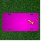 Custom Personalized Car License Plate With Add Names To Yellow Bird Flying