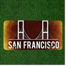 Custom Personalized License Plate Auto Tag With San Francisco Bridge California