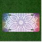 Custom Personalized License Plate Auto Tag With Amazing White Sunflower Design