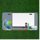 Custom Personalized License Plate With Teachers Desk Add Texts To White Board