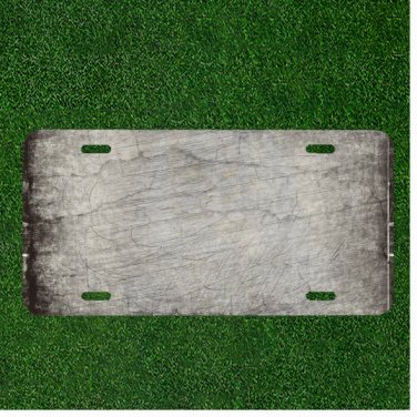 Custom Personalized License Plate Auto Tag With Old Cracked Design Add Names