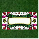 Custom Personalized License Plate Auto Tag With Cartoon Hearts Design Add Names