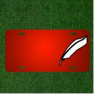 Custom Personalized License Plate With Add Names To Feather White Bird Fly
