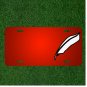 Custom Personalized License Plate With Add Names To Feather White Bird Fly