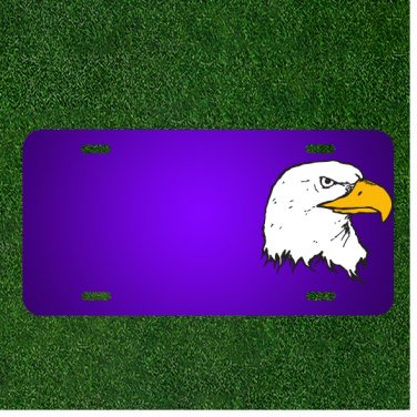 Custom Personalized License Plate With Add Names To Head Eagle Bird Bald