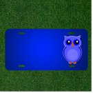 Custom Personalized License Plate With Add Names To Owl Blue Bird Cute