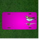 Custom Personalized Car License Plate With Add Names To Bird Wings Plover