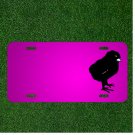 Custom Personalized Car License Plate With Add Names To Black Chicks Bird