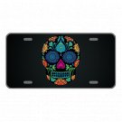 Custom Novelty Aluminum License Plate With Colorful Skull Add Texts